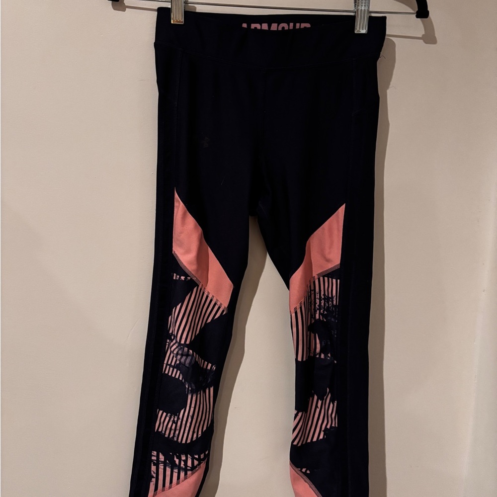 Under Armour Black and Pink Leggings